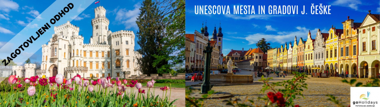 UNESCOVA MESTA IN GRADOVI JUŽNE ČEŠKE Z GOHOLIDAYS